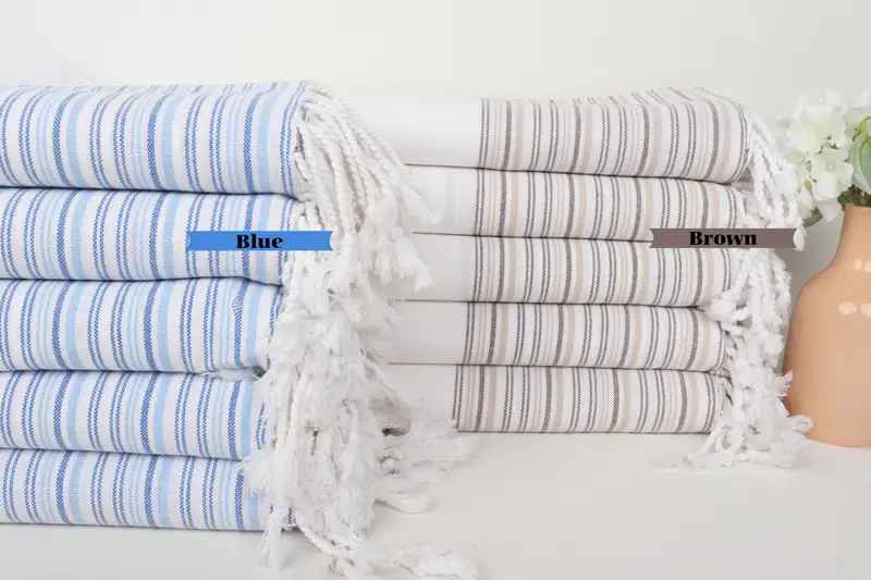 Hammam towel, Spa Towel, Christmas Favors, Monogrammed Beach Towel, Embroidered Turkish Towel, 70x40 Cotton Striped Towel, Best Beach Towel - 1