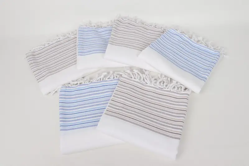 Hammam towel, Spa Towel, Christmas Favors, Monogrammed Beach Towel, Embroidered Turkish Towel, 70x40 Cotton Striped Towel, Best Beach Towel - 3