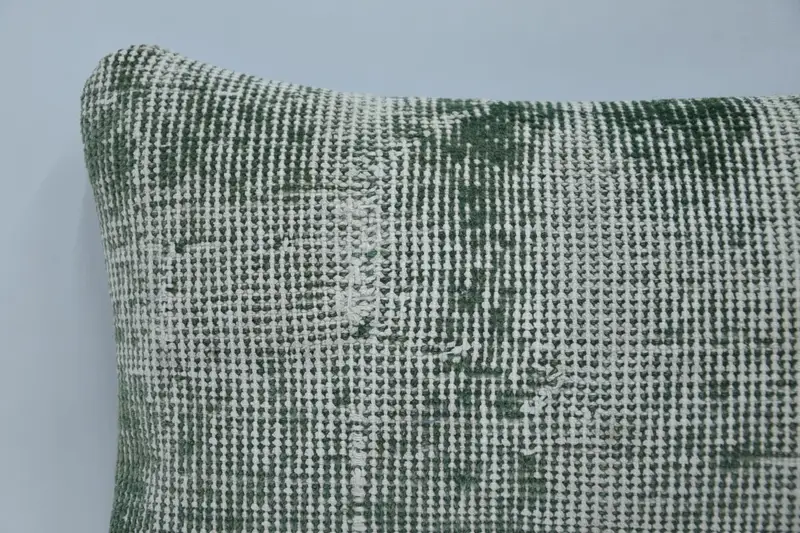 12x20 Green Cushion, Kilim Pillow, Floor Cushion Cover, Chair Pillow Case, Gift Pillow, Pillow for Sofa, Chair Pillow, Pillow Sham - 2