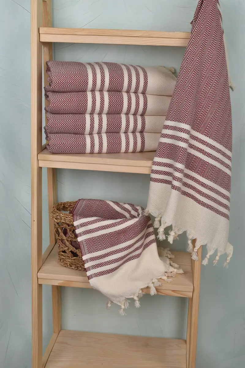 Gift Towel, Personalized Hand Towel, Bathroom Towels, First Wedding Anniversary Gift, Xmas Gifts, Custom Hand Towel, 36x20 Cotton Herringbone Towel - 3