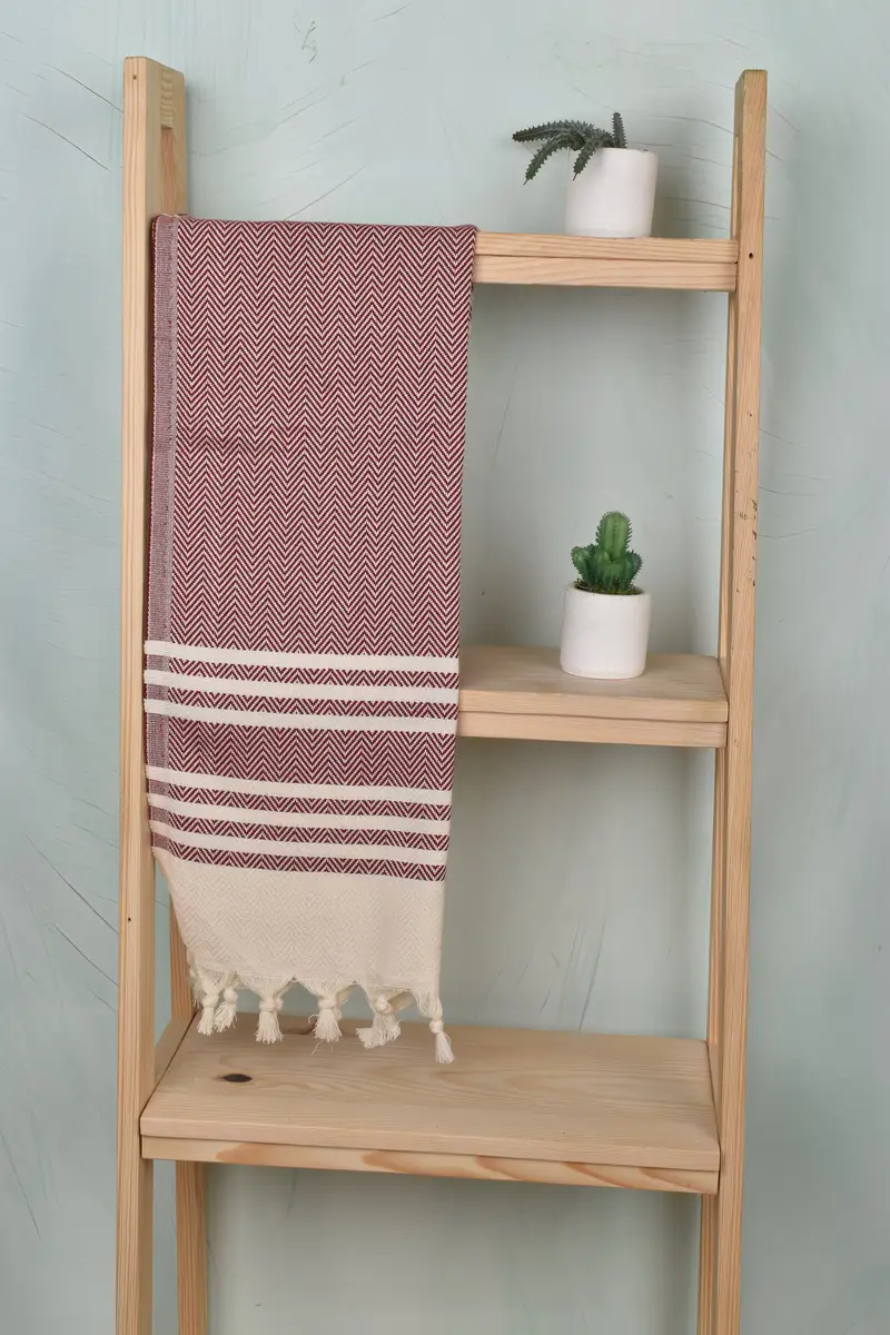 Gift Towel, Personalized Hand Towel, Bathroom Towels, First Wedding Anniversary Gift, Xmas Gifts, Custom Hand Towel, 36x20 Cotton Herringbone Towel - 8