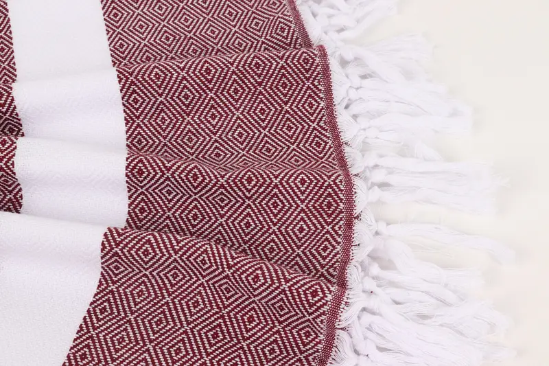 Lightweight Turkish towel, 70x40 Cotton Diamond Towel, Turkish bath towel for spa, Soft towel, Girls Weekend Favors, Gift For Bride, Handmade Gift - 8