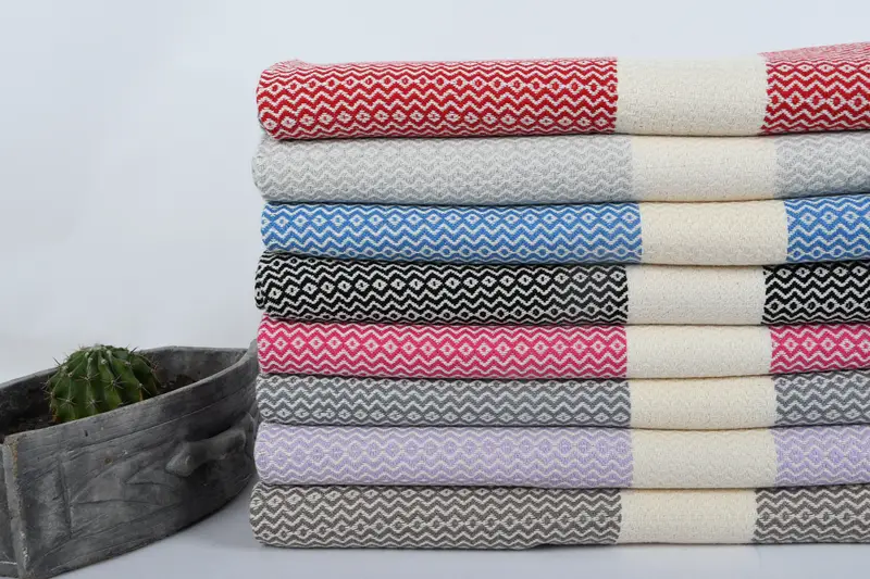 Gym Towel, Turkish Tea Towel, Bachelor Bachelorette Party Favors, Small Bath Towels, Monogram Kitchen Towel, 36x18 Cotton Zigzag Towel, Travel Towel - 3