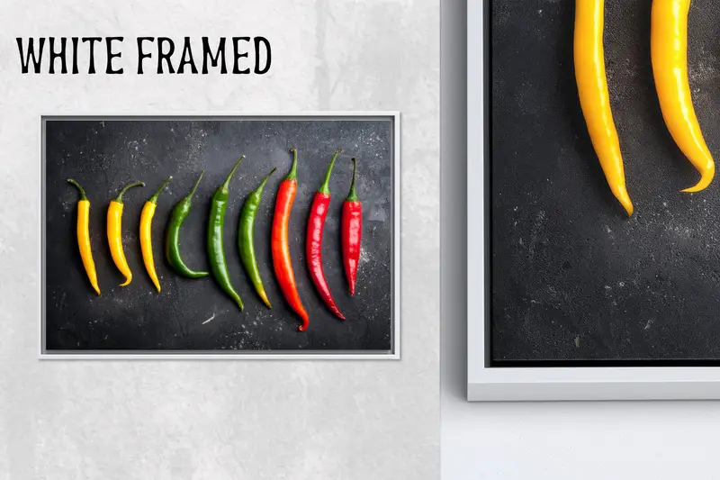 Elegant Pepper Mutfak Yemek Odası Kanvas Tablo, Sanatsal Dekor