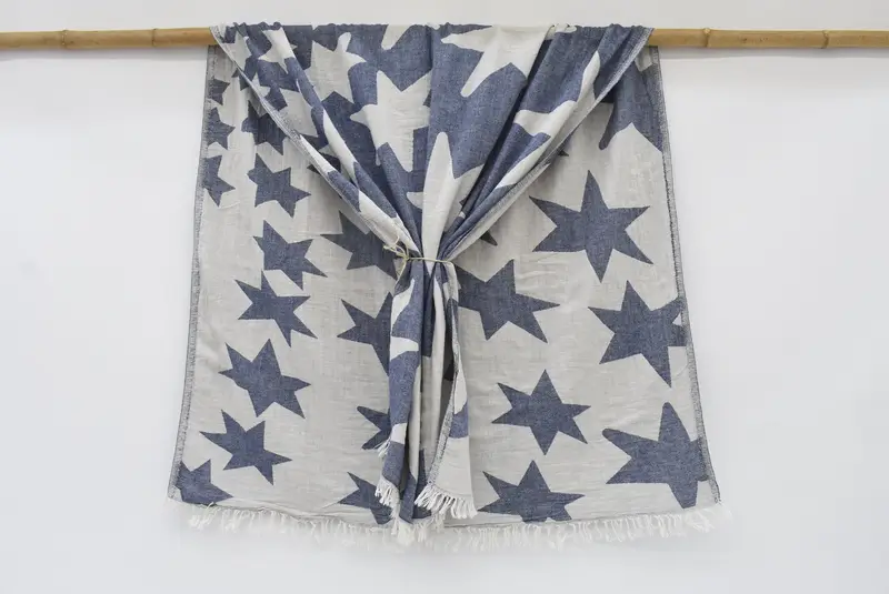 Luxury towel, Organic Cotton Towel, Home Gift, Embroidered Towel, Housewarming Gift, 68x36 Cotton Star Design Towel, Mexico Bachelorette Party Gifts