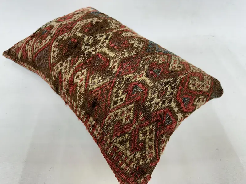 Pillow for Sofa, Decorative Bolster Pillow Sham, Interior Designer Pillow, Cushion Cover, 12x20 Red Cushion Case, Boho Pillow - 6