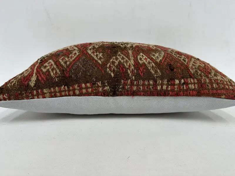 Pillow for Sofa, Decorative Bolster Pillow Sham, Interior Designer Pillow, Cushion Cover, 12x20 Red Cushion Case, Boho Pillow - 5