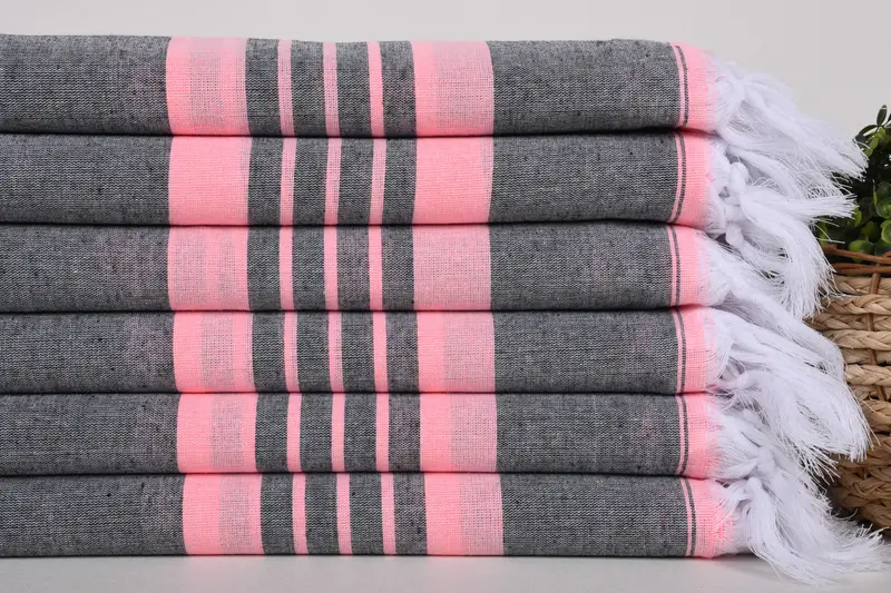 Embroidered Towel, Gym Towel, 70x40 Cotton Striped Towel, Turkish Towel Set, Bachelor Party Favors, Monogram Beach Towel, Custom Wedding Gifts - 2