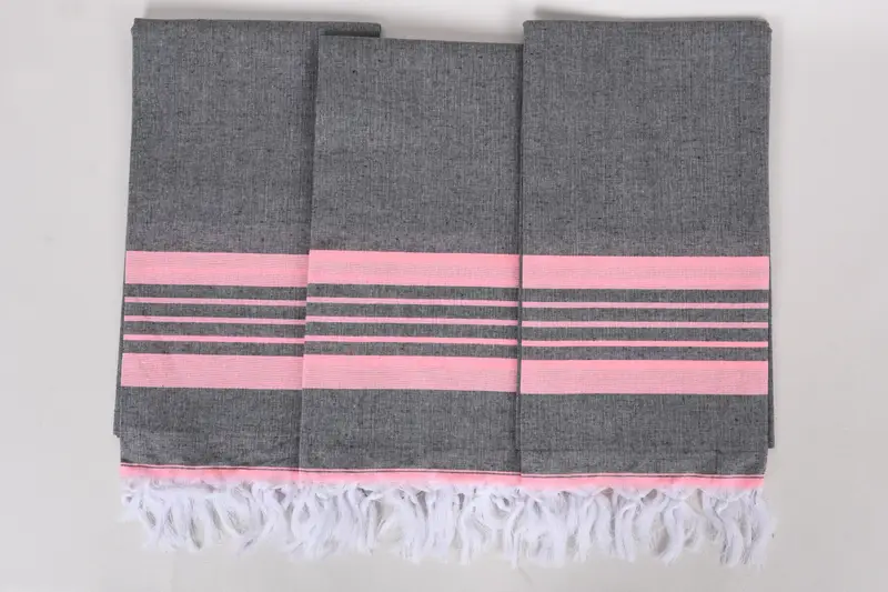 Embroidered Towel, Gym Towel, 70x40 Cotton Striped Towel, Turkish Towel Set, Bachelor Party Favors, Monogram Beach Towel, Custom Wedding Gifts - 7