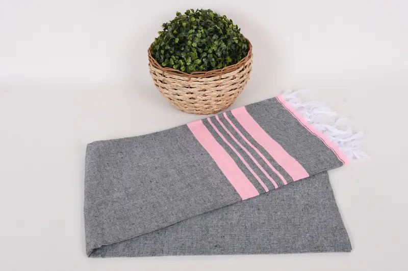 Embroidered Towel, Gym Towel, 70x40 Cotton Striped Towel, Turkish Towel Set, Bachelor Party Favors, Monogram Beach Towel, Custom Wedding Gifts - 4
