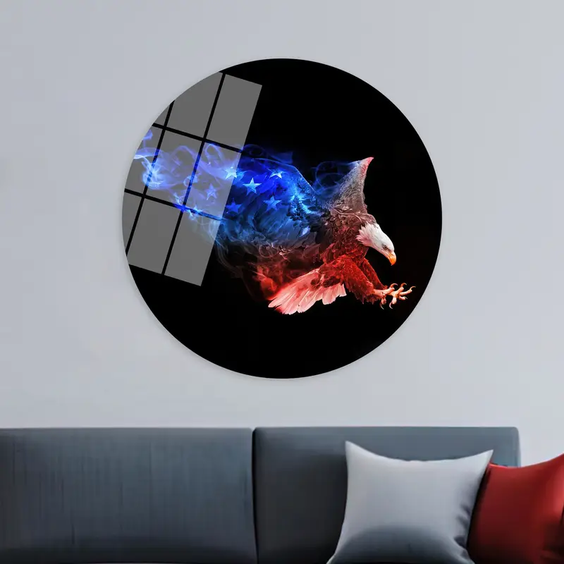 Elegant American Eagle Abstract Canvas: Perfect Christmas Gift