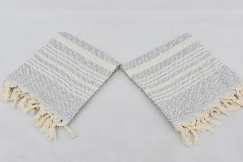 Gift For Wedding Day, Wedding Gift Ideas, Bridesmaid Gifts, Gift For Her, Monogrammed Hand Towel, Monogram Kitchen Towel, 40x18 Cotton Striped Towel - 6