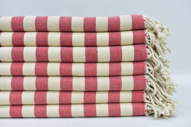 Personalized Bridesmaid Gift, Best Beach Towel, Bachelor Party Favors, Housewarming Gift, 68x40 Cotton Striped Towel, Wedding Anniversary Gift - 1