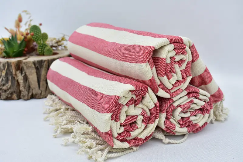 Personalized Bridesmaid Gift, Best Beach Towel, Bachelor Party Favors, Housewarming Gift, 68x40 Cotton Striped Towel, Wedding Anniversary Gift - 8