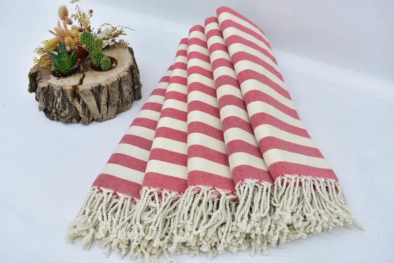 Personalized Bridesmaid Gift, Best Beach Towel, Bachelor Party Favors, Housewarming Gift, 68x40 Cotton Striped Towel, Wedding Anniversary Gift - 3