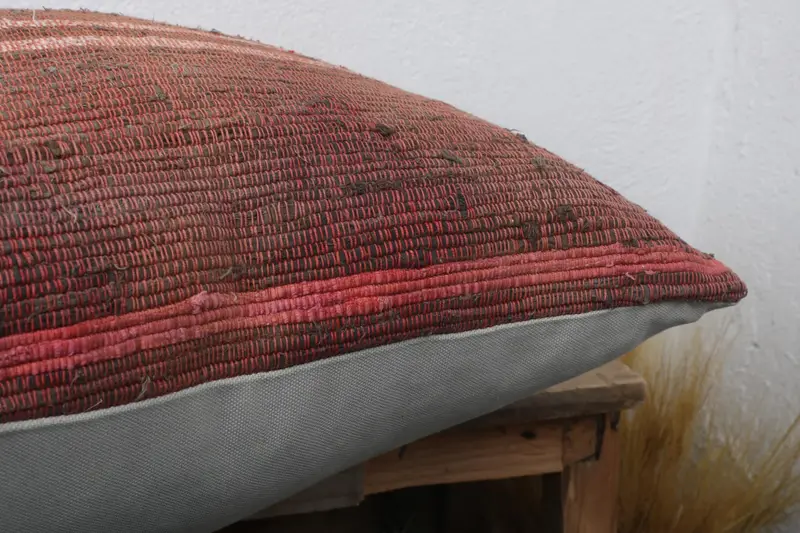 20x20 Red Cushion Cover, Pillow Sham, Home Decor Pillow, Vintage Pillow Cover, Vintage Kilim Throw Pillow, Kilim Pillow, Wholesale Pillow - 6