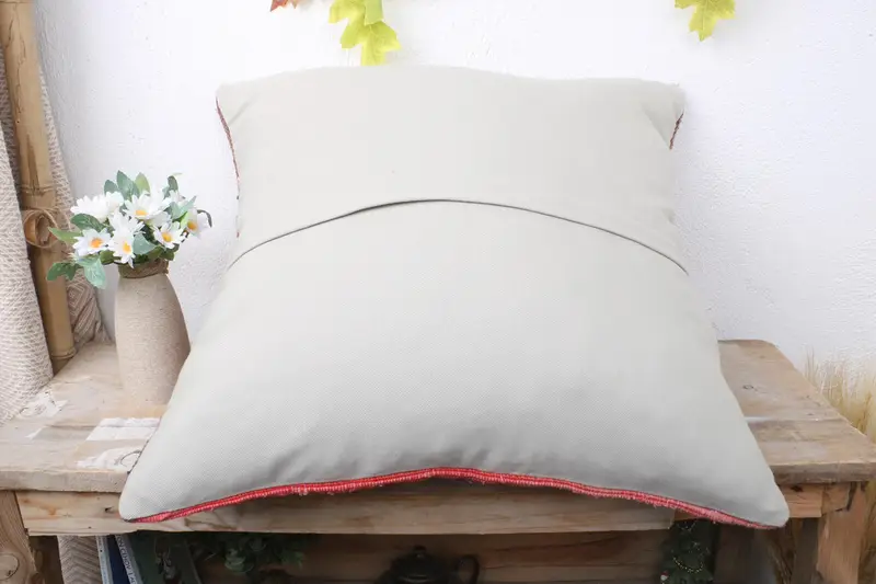 20x20 Red Cushion Cover, Pillow Sham, Home Decor Pillow, Vintage Pillow Cover, Vintage Kilim Throw Pillow, Kilim Pillow, Wholesale Pillow - 7