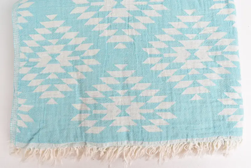 84x56 Cotton Kilim Towel, Valentines Day Gift For Him, Wedding Favors, Turkish Cotton Throw Blanket, Personalized Gifts, Decorative Blanket - 4