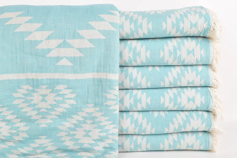 84x56 Cotton Kilim Towel, Valentines Day Gift For Him, Wedding Favors, Turkish Cotton Throw Blanket, Personalized Gifts, Decorative Blanket - 1