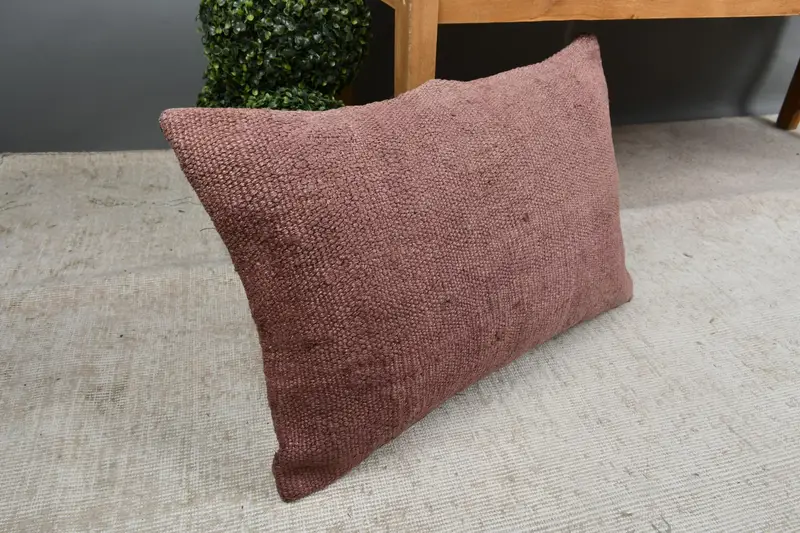 Pet Pillow Cover, Turkish Pillow, Boho Pillow Sham Cover, Vintage Pillow, Pet Pillow, Cushion Case, Couch Cushion Cover, 16x24 Purple Pillow Cover - 7