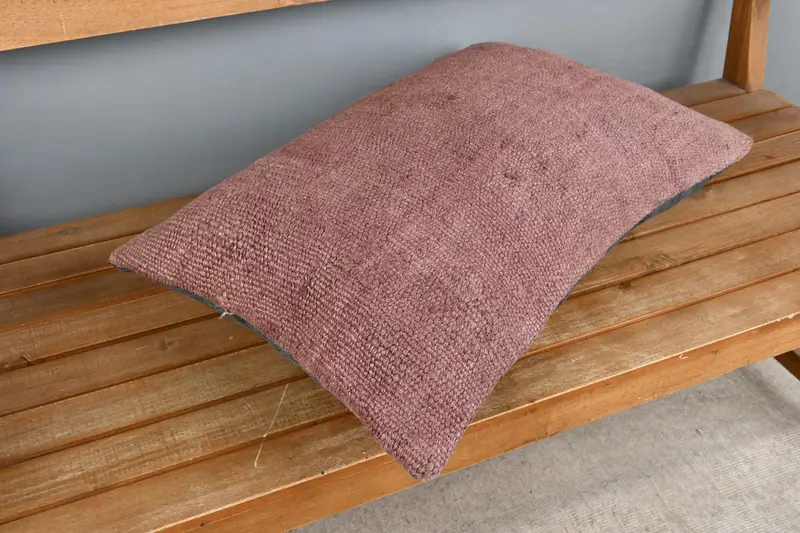 Pet Pillow Cover, Turkish Pillow, Boho Pillow Sham Cover, Vintage Pillow, Pet Pillow, Cushion Case, Couch Cushion Cover, 16x24 Purple Pillow Cover - 2