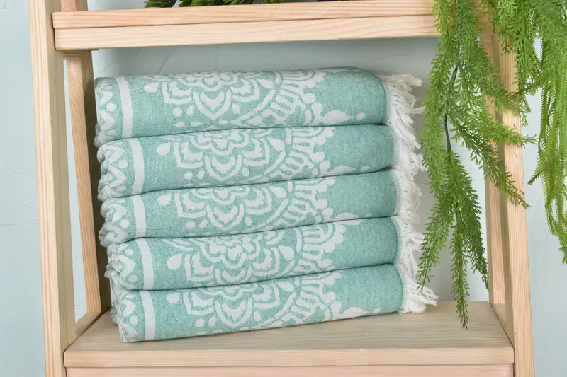 Bachelorette Towel, Beach Towel Gift, Turkish Towel Beach Towel, 74x36 Cotton Floral Patterned Towel, Christmas Gift, Embroidered Towel, Soft towel - 2