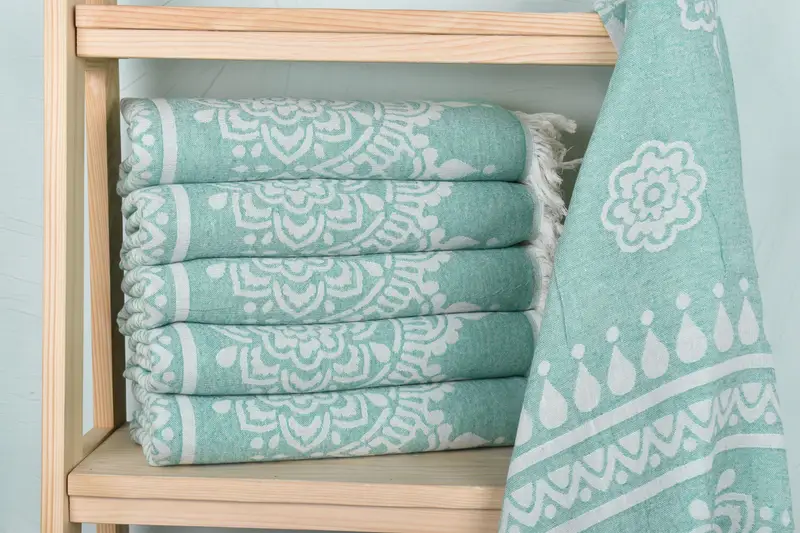 Bachelorette Towel, Beach Towel Gift, Turkish Towel Beach Towel, 74x36 Cotton Floral Patterned Towel, Christmas Gift, Embroidered Towel, Soft towel - 3