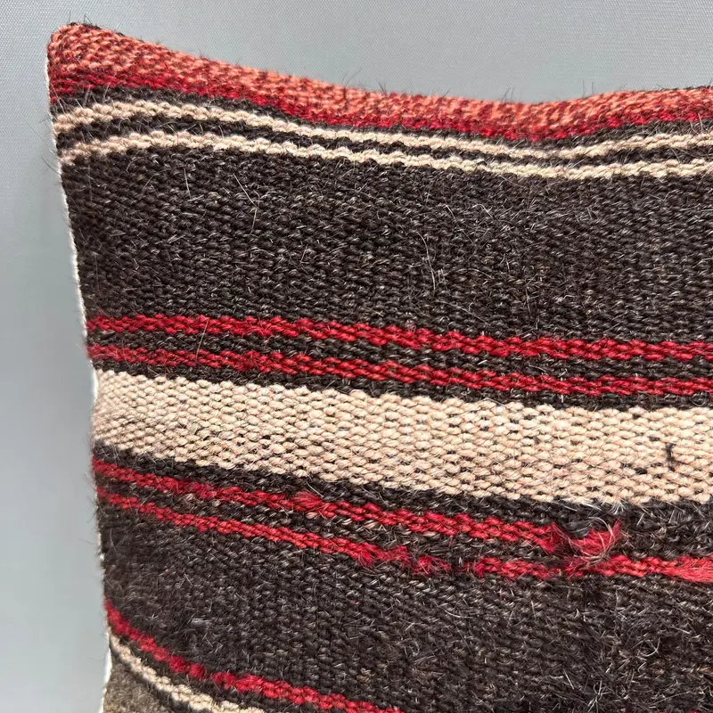 Boho Throw Cushion Cover, Pillow, Vintage Pillow, 12x12 Brown Cushion, Antique Pillows, Ethnic Pillow Cover Pillow Cover, Interior Designer Pillow - 5