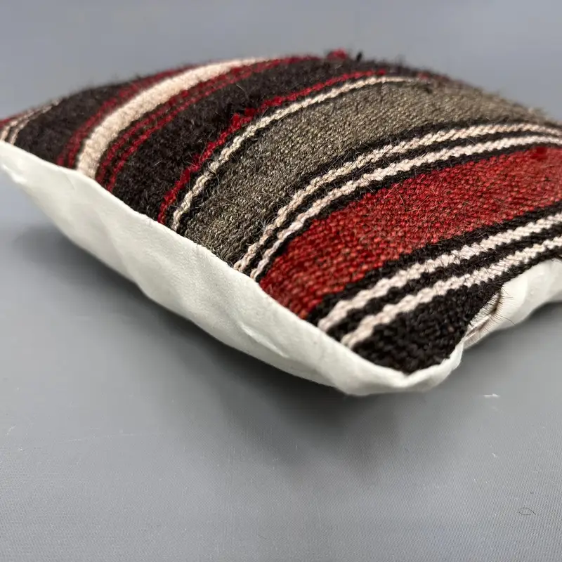 Boho Throw Cushion Cover, Pillow, Vintage Pillow, 12x12 Brown Cushion, Antique Pillows, Ethnic Pillow Cover Pillow Cover, Interior Designer Pillow - 6