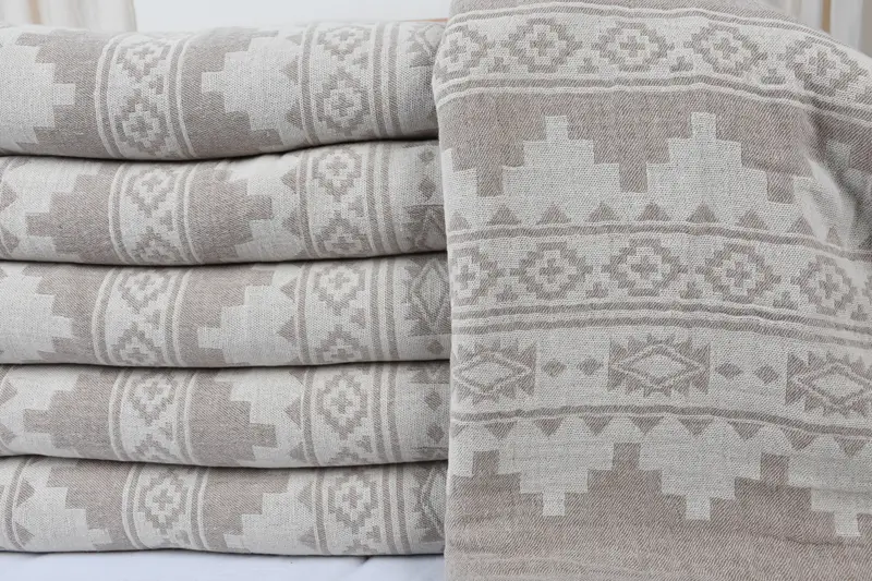 92x80 Cotton Kilim Towel, Personalized Gifts, Bachelor Gift, Turkish Blanket Throw, Beach Wedding Favor, Tablecloth, Organic Throw, Turkish Blanket - 3