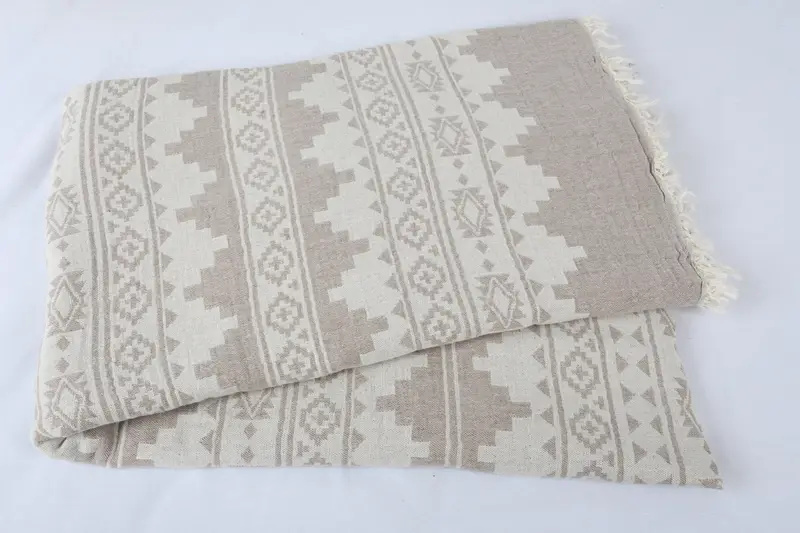92x80 Cotton Kilim Towel, Personalized Gifts, Bachelor Gift, Turkish Blanket Throw, Beach Wedding Favor, Tablecloth, Organic Throw, Turkish Blanket - 5