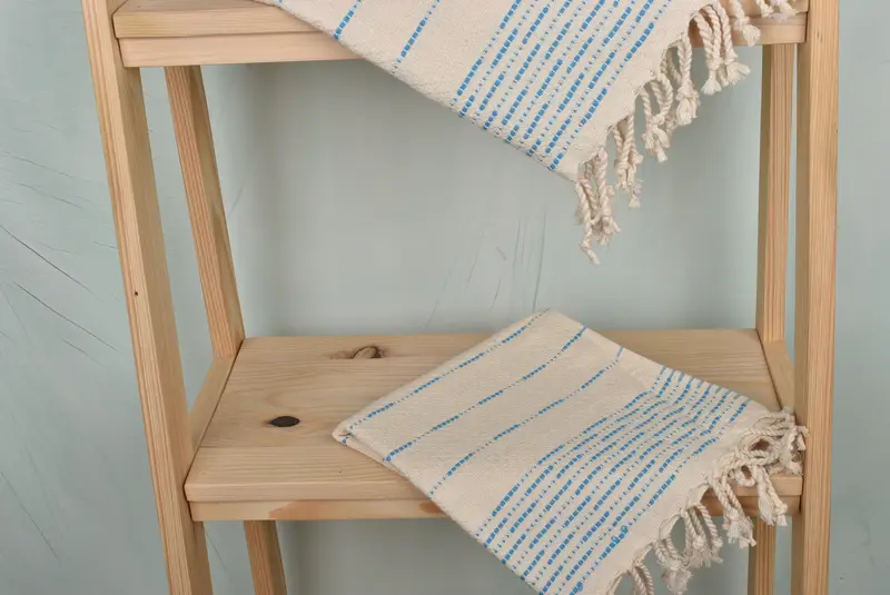 Wedding Gift, Turkish Towel Hand Towel, Embroidery Towel, 36x18 Cotton Striped Design Towel, Personalized Kitchen Towel, Personalized Gift For Her - 5
