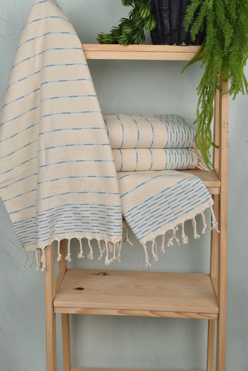 Wedding Gift, Turkish Towel Hand Towel, Embroidery Towel, 36x18 Cotton Striped Design Towel, Personalized Kitchen Towel, Personalized Gift For Her - 6