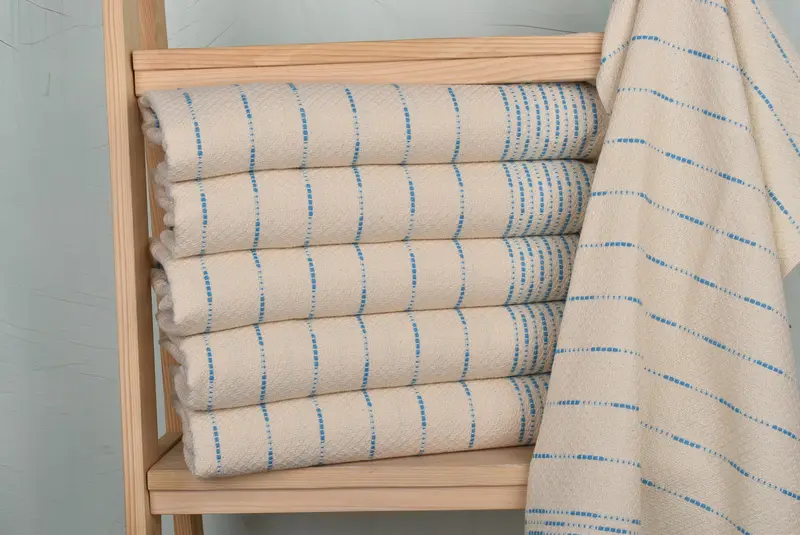 Wedding Gift, Turkish Towel Hand Towel, Embroidery Towel, 36x18 Cotton Striped Design Towel, Personalized Kitchen Towel, Personalized Gift For Her - 2