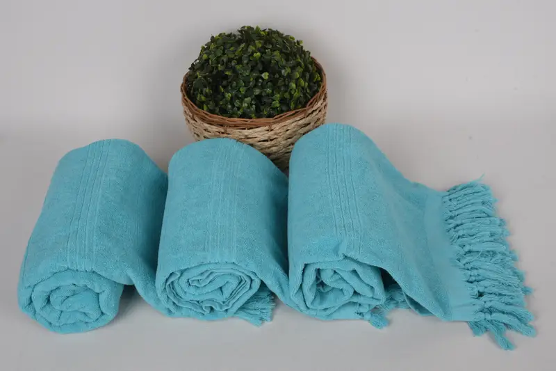 Spa Towel, Scarf Towel, Absorbent Turkish towel, Peshtemal Towel, Bath towel, 70x36 Cotton Striped Terry Towel, Valentines Gift, Custom Beach Towel - 8