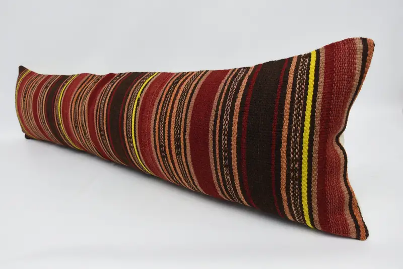 Nautical Throw Cushion, Home Decor Pillow, 12x48 Red Pillow Case, Vintage Kilim Throw Pillow, Ethnic Pillow Cover, Gift Pillow, Pillow Cover - 4