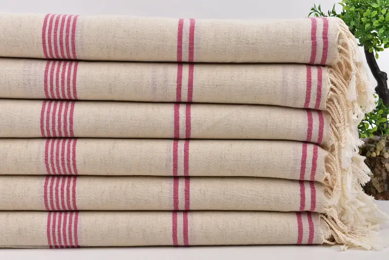Sand-resistant towel, Quick-dry peshtemal, Bachelor Party Favors, Vegas Bachelorette Party Favors, Organic towel, 80x36 Cotton Striped Towel - 3