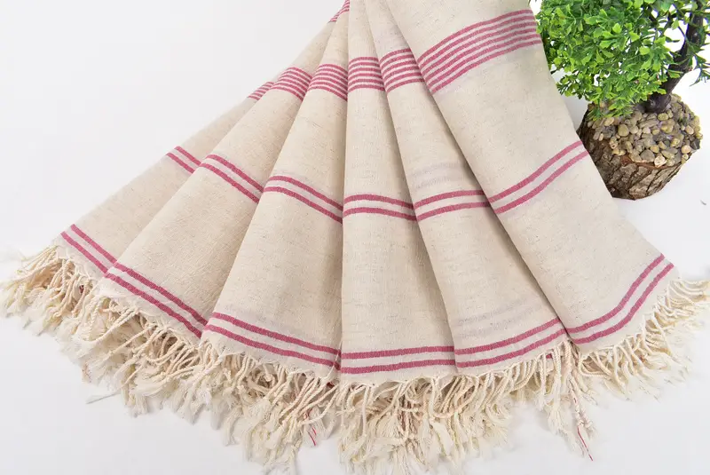 Sand-resistant towel, Quick-dry peshtemal, Bachelor Party Favors, Vegas Bachelorette Party Favors, Organic towel, 80x36 Cotton Striped Towel - 4