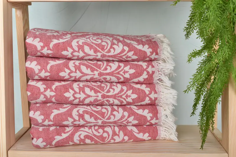 Turkish Beach Towel Monogram, Home Decor Gifts, Bridal Shower Favor, Bachelorette Gifts, Monogram Towels, Luxury towel, 68x36 Cotton Baroque Towel - 3