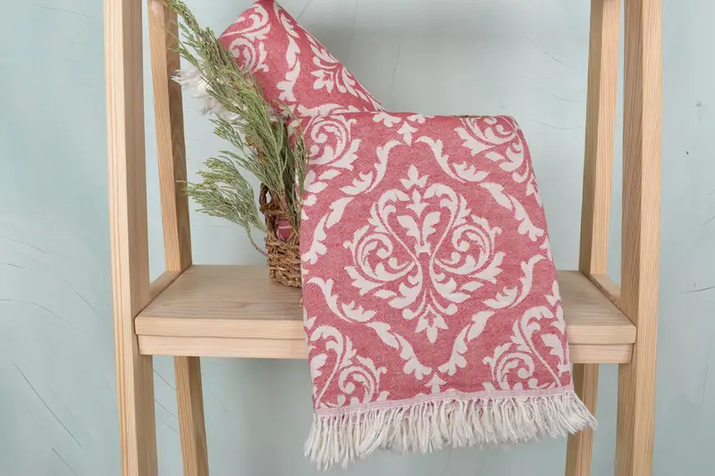 Turkish Beach Towel Monogram, Home Decor Gifts, Bridal Shower Favor, Bachelorette Gifts, Monogram Towels, Luxury towel, 68x36 Cotton Baroque Towel - 5