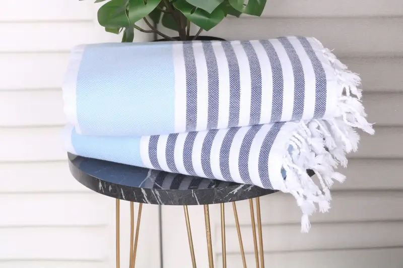 Bachelor Party Gifts, Turkish Bath Towel Set, Best Friend Wedding Gift, Wedding Gift, 70x40 Cotton Striped Towel, Bridal Shower Gift, Bath towel - 3
