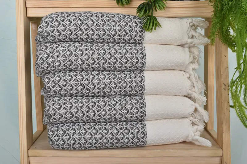 Monogram Kitchen Towel, Kitchen Towel, 34x18 Cotton Floral Design Towel, Bridal Party Gifts, Xmas Gifts, Bathroom Towels, Wedding Hand Made Gift - 1