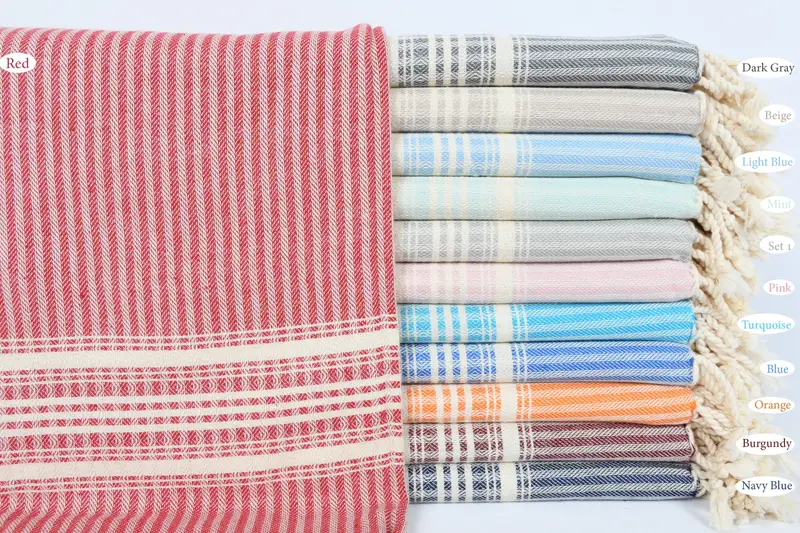 Quick-dry peshtemal, Personalized Towel, 68x38 Cotton Striped Towel, Custom Towel Beach, Travel Towel, Home Decor Gifts, Merry Christmas Gifts - 1