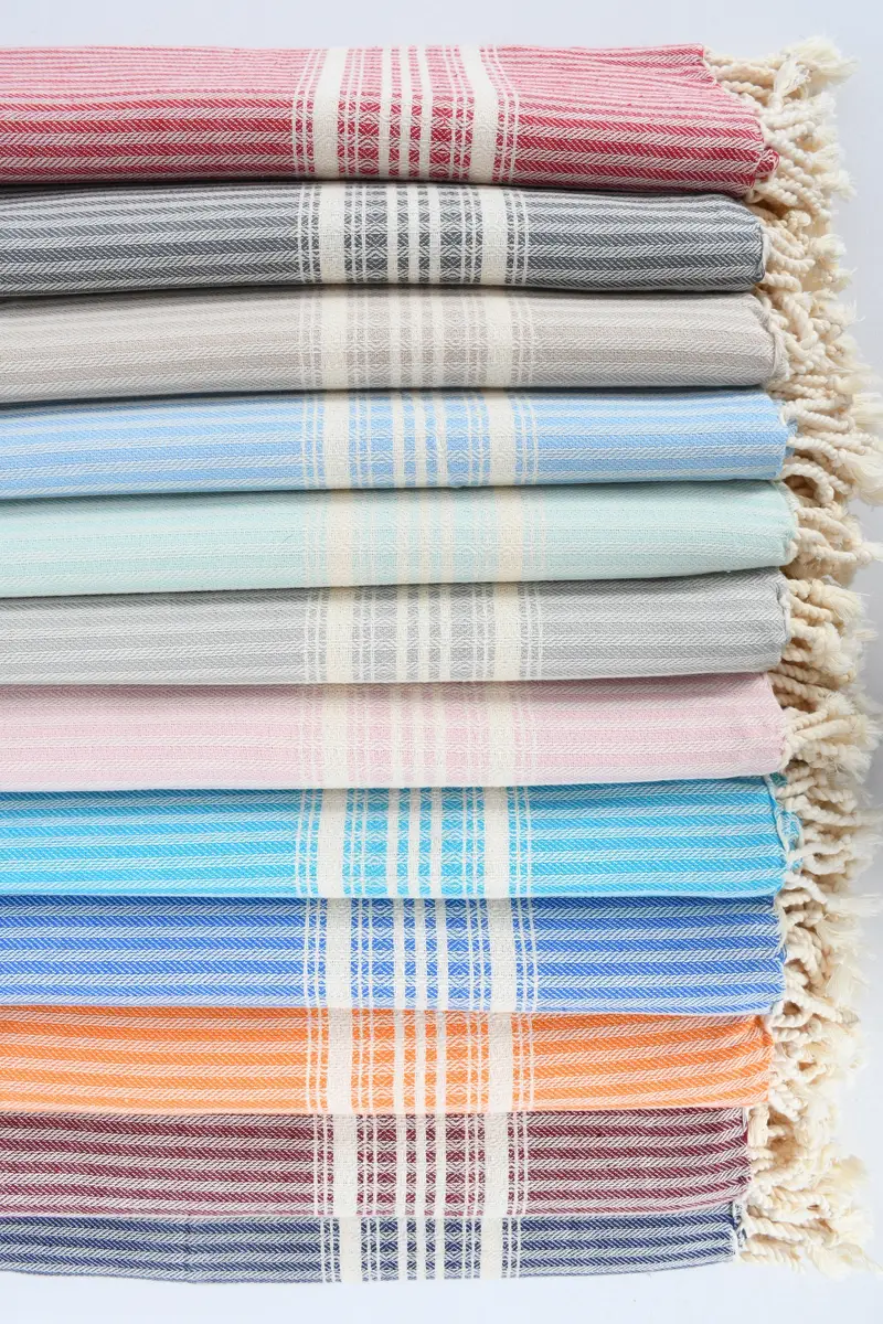 Quick-dry peshtemal, Personalized Towel, 68x38 Cotton Striped Towel, Custom Towel Beach, Travel Towel, Home Decor Gifts, Merry Christmas Gifts - 4