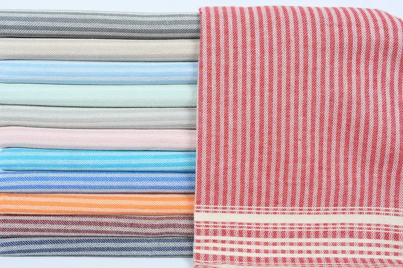 Quick-dry peshtemal, Personalized Towel, 68x38 Cotton Striped Towel, Custom Towel Beach, Travel Towel, Home Decor Gifts, Merry Christmas Gifts - 2
