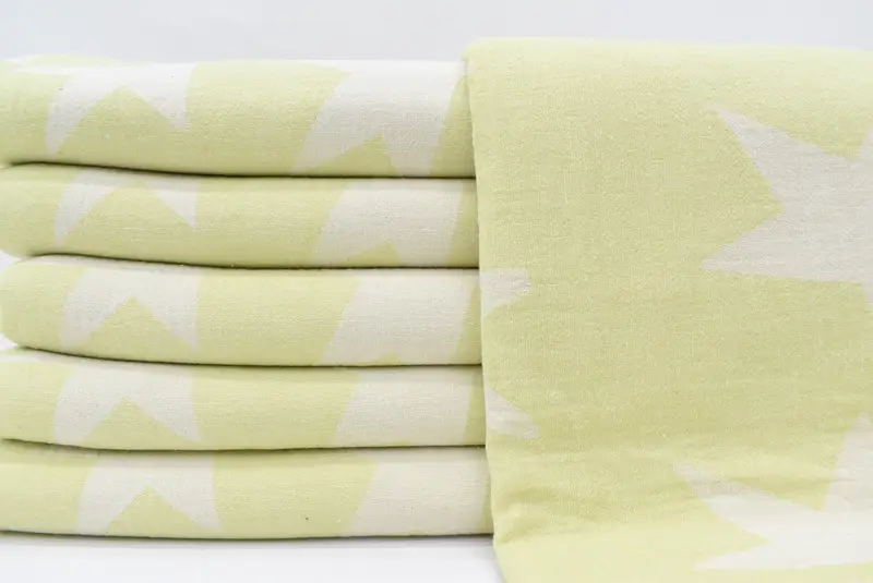 Gifts For Him, Sand-resistant Turkish towel for the beach, 68x36 Cotton Star Design Towel, Peshtemal, Quick-Dry Beach Towel, Cotton towel - 1