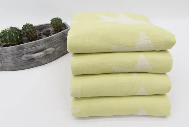 Gifts For Him, Sand-resistant Turkish towel for the beach, 68x36 Cotton Star Design Towel, Peshtemal, Quick-Dry Beach Towel, Cotton towel - 7