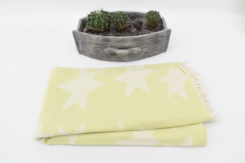 Gifts For Him, Sand-resistant Turkish towel for the beach, 68x36 Cotton Star Design Towel, Peshtemal, Quick-Dry Beach Towel, Cotton towel - 3
