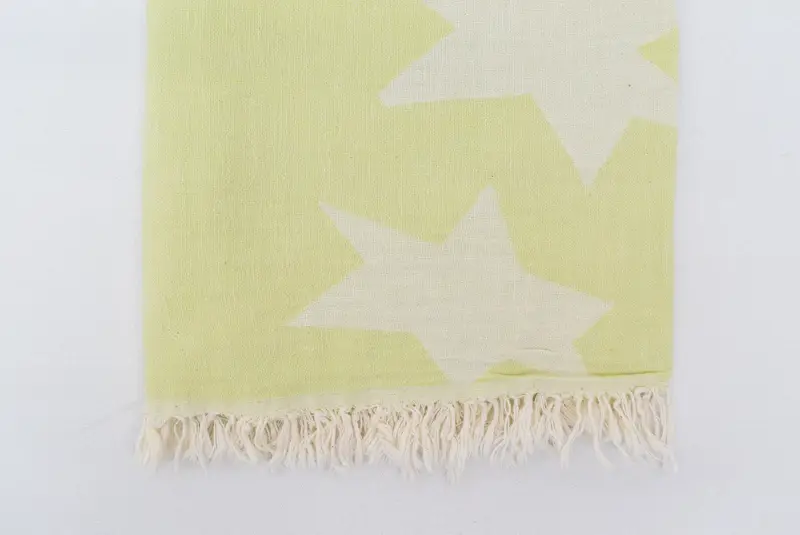 Gifts For Him, Sand-resistant Turkish towel for the beach, 68x36 Cotton Star Design Towel, Peshtemal, Quick-Dry Beach Towel, Cotton towel - 5