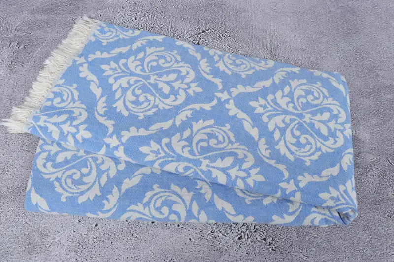 Authentic Turkish hammam peshtemal, Beach Towel Bulk, Organic Turkish towel, 68x36 Cotton Baroque Towel, Wedding Gift For Bride, Travel towel - 7